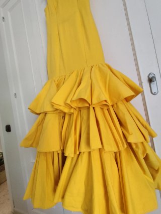 Abito flamenco giallo