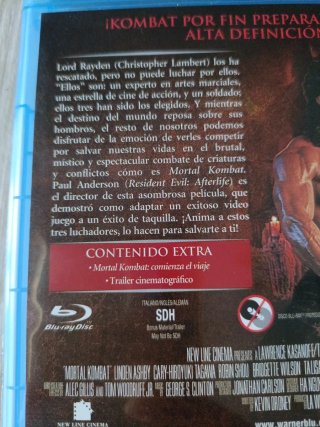 Mortal Kombat Blu-ray Castellano