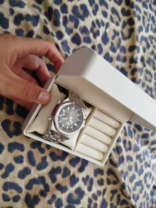 Reloj SKYLINE Acero Gris y Plateado