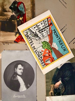 Antico album cartoline 1900-1955 + di 200 pezzi