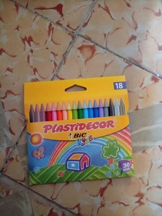 Caja 18 Lápices Plastidecor BIC Kids