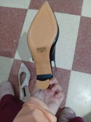 Tacones beige slingback