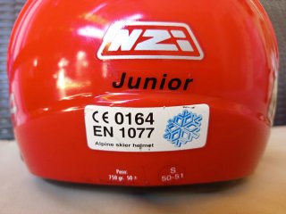 Casco NZI Junior Talla S Rojo. Como nuevo.