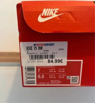 Scarpe Nike Argento e Rosse