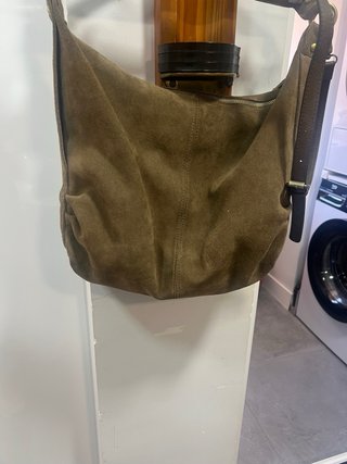 Bolso de mujer ante marrón/verde oliva