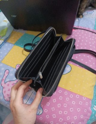 Bolso monedero negro