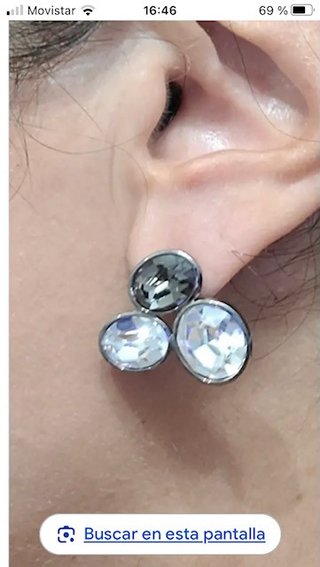 Pendientes Swarovski Plata y Cristal