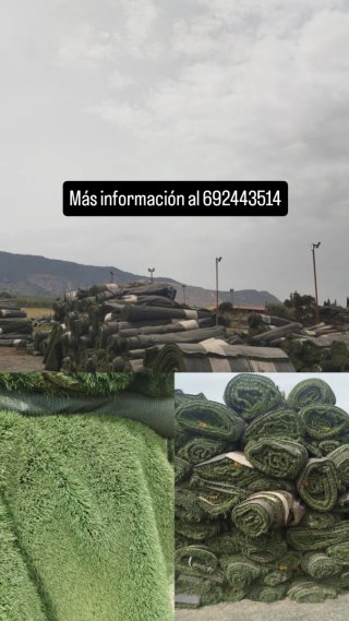 Césped artificial en rollos