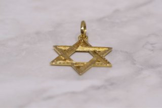 COLGANTE ESTRELLA DE DAVID, ORO 18K/2.4g
