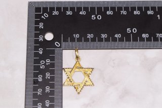 COLGANTE ESTRELLA DE DAVID, ORO 18K/2.4g