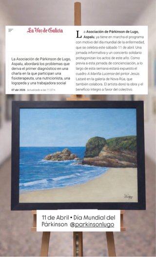 Cuadro “A Mariña Lucense” Jesús Lazaré - acuarela
