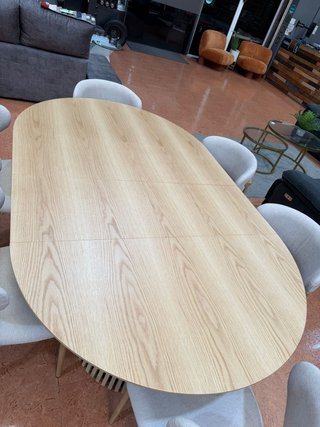 Mesa comedor extensible y 6 sillas