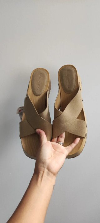 Sandalias de plataforma madera