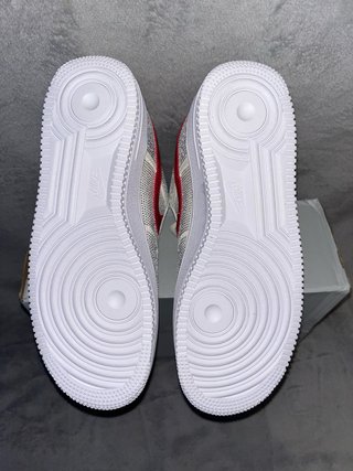 Nike Air Force 1 Brillantes Rojo/Blanco