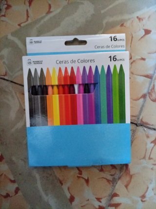 Ceras de Colores 16 Unidades