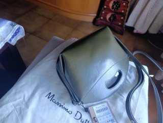 Bolso Massimo Dutti verde oliva