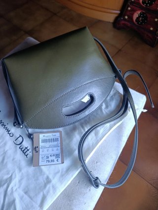 Bolso Massimo Dutti verde oliva
