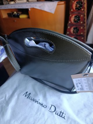 Bolso Massimo Dutti verde oliva