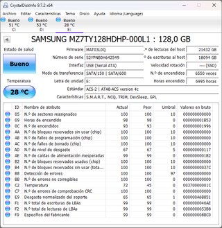 SSD Samsung 128GB CM871a SATA 2.5