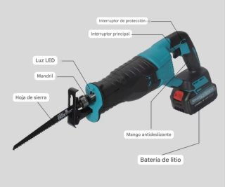 Sierra Sable Recargable (2 Baterías)