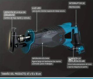 Sierra Sable Recargable (2 Baterías)