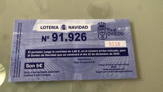 Lotería Navidad Real Oviedo Nº 91.926