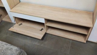 SET MODULAR SALON TV ECO NORDICO ROBLE BLANCO