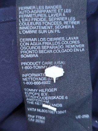 Camisa Tommy Hilfiger XXL Azul Manga Curta