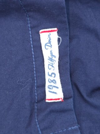 Camisa Tommy Hilfiger XXL Azul Manga Curta