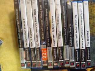 Lote  Juegos PS2 Sin Manuales o mapa