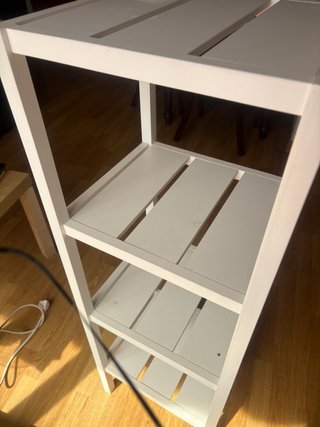 Estantería blanca 4 baldas una ganga solo por 15€