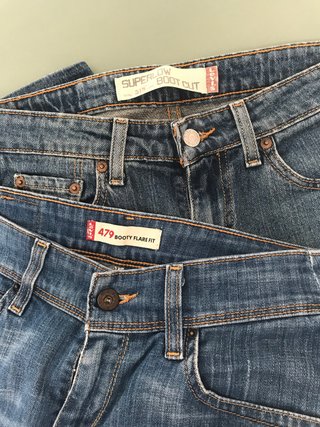 Lote 2 Pantalones Campana Levi's T.38