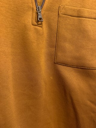 Sudadera Sfera Hombre Camel Cremallera Bolsillo