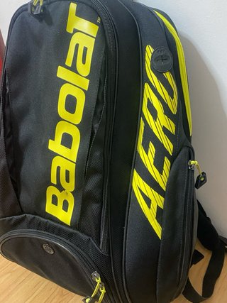 Raquetero Babolat Negro y Amarillo