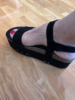 Sandalias cuña negras Talla 39