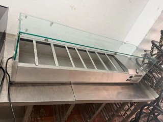 Mostrador refrigerado cristal