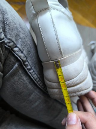 Zapatillas blancas con plataforma 10cm