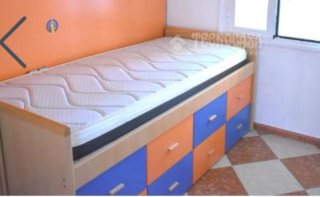 Cama individual 90cm con cajones