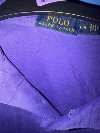 Polo Ralph Lauren Viola XL Logo Ricamato