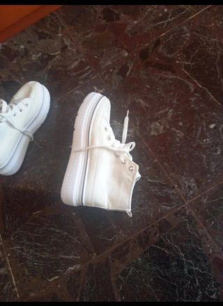 Scarpe alte bianche