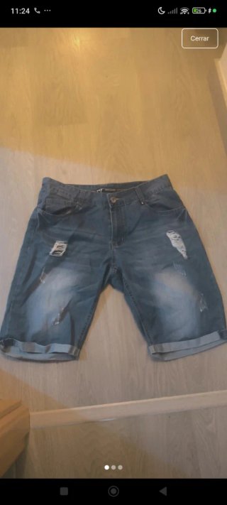 Vaqueros hombre corto