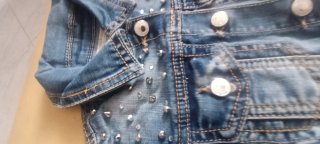 Giacca Jeans To Be Too Borchie 24 Mesi