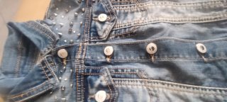 Giacca Jeans To Be Too Borchie 24 Mesi