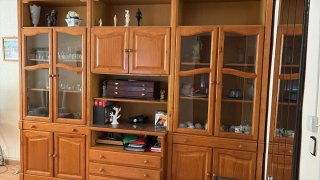 Aparador Mueble Salón Madera Cristal