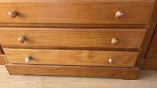 Aparador Mueble Salón Madera Cristal