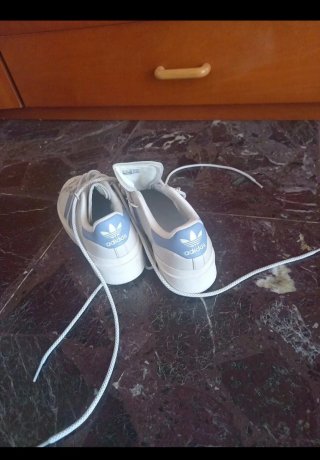 Adidas Superstar Scarpe Donna Bianco Blu