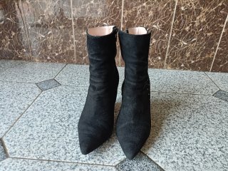Botas Estefania Marco Negras Media Caña