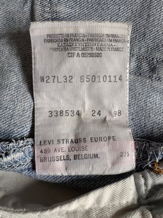 Pantalón corto mujer Levi's 501, talla 27x30