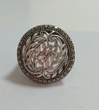 Anillo Plata Motivos Florales