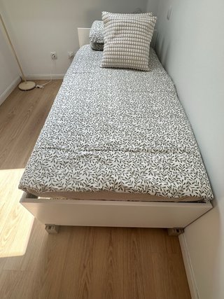 Cama nido blanca 90x200 cm